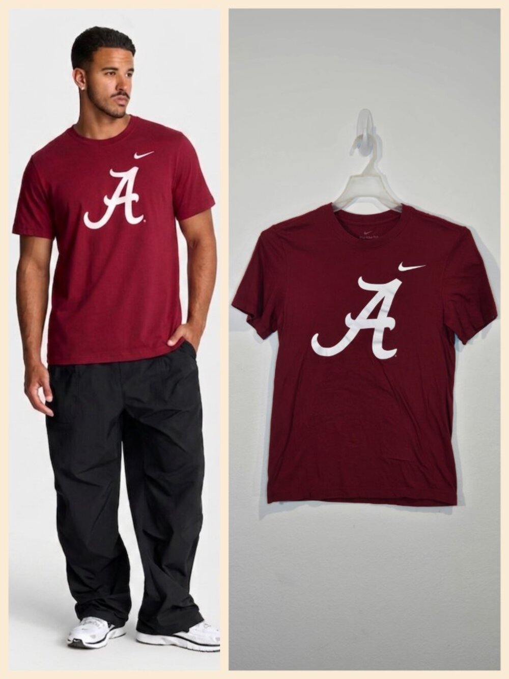Nike Alabama Crimson Tide T-shirt crimson red size S gently used
